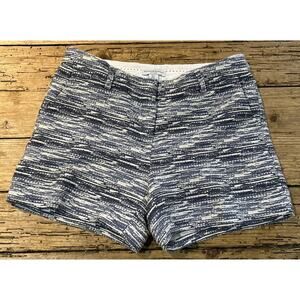 Katherine Barclay Montreal Women’s Size 2 Blue Jacquard Shorts NWOT